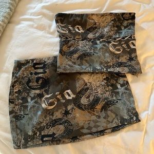I.AM.GIA two piece camo skirt and top set